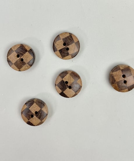 インド天然素材ボタンー木ー20mm  5個
