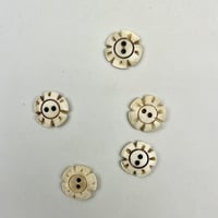 インド天然素材ボタンー水牛ー16mm  5個
