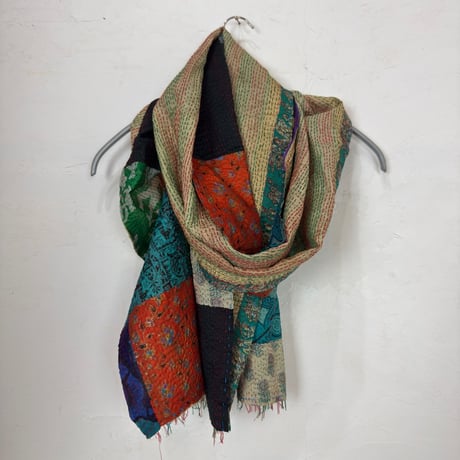 希少　antique トルコ　手織り　ショール　タオル　インディゴライン 希少 antique トルコ 手織り ショール タオル インディゴライン