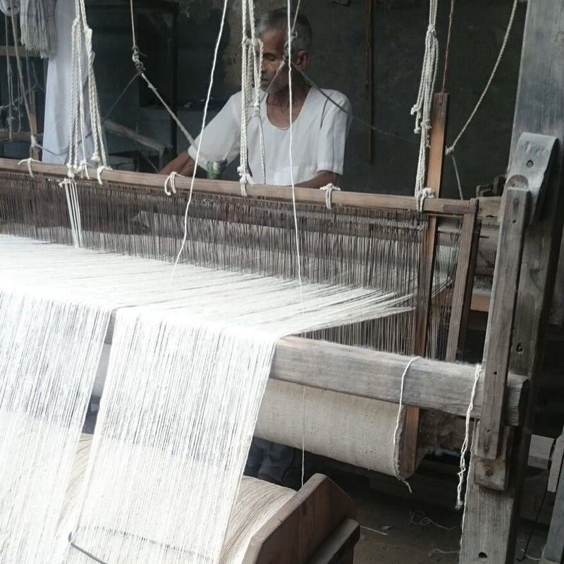 ルクツル　カディのジャケット・総裏仕立て　ナチュラルホワイト ルクツル カディのジャケット・総裏仕立て ナチュラルホワイト | ONABAKE97