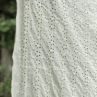 機械織りカットワーク刺繍生地ー50cmー
