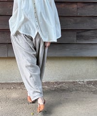 ルクツル　サルワールパンツーナチュラル リネン×オーガニックコットンー