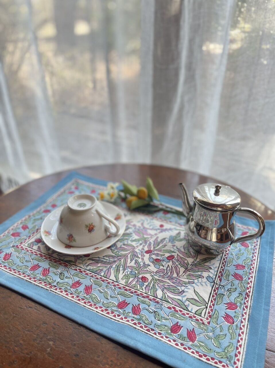 オリジナル ハンドブロックプリントのランチョンマット B