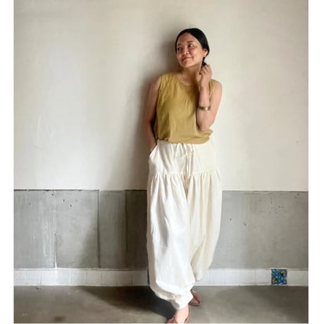 ルクツル　パンツーJaipur ーWオーガニックコットン ナチュラル