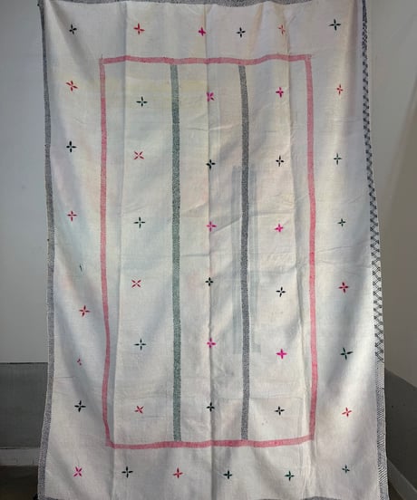 Kantha　オールドカンタ　マルチキルト　White Kantha　88