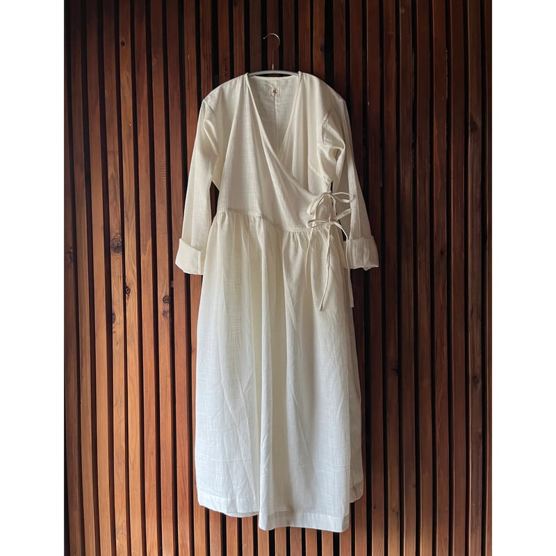 アンティークlinen カシュクールドレス 在庫限り】和紙ガーゼカシュクールドレス – ao daikanyama