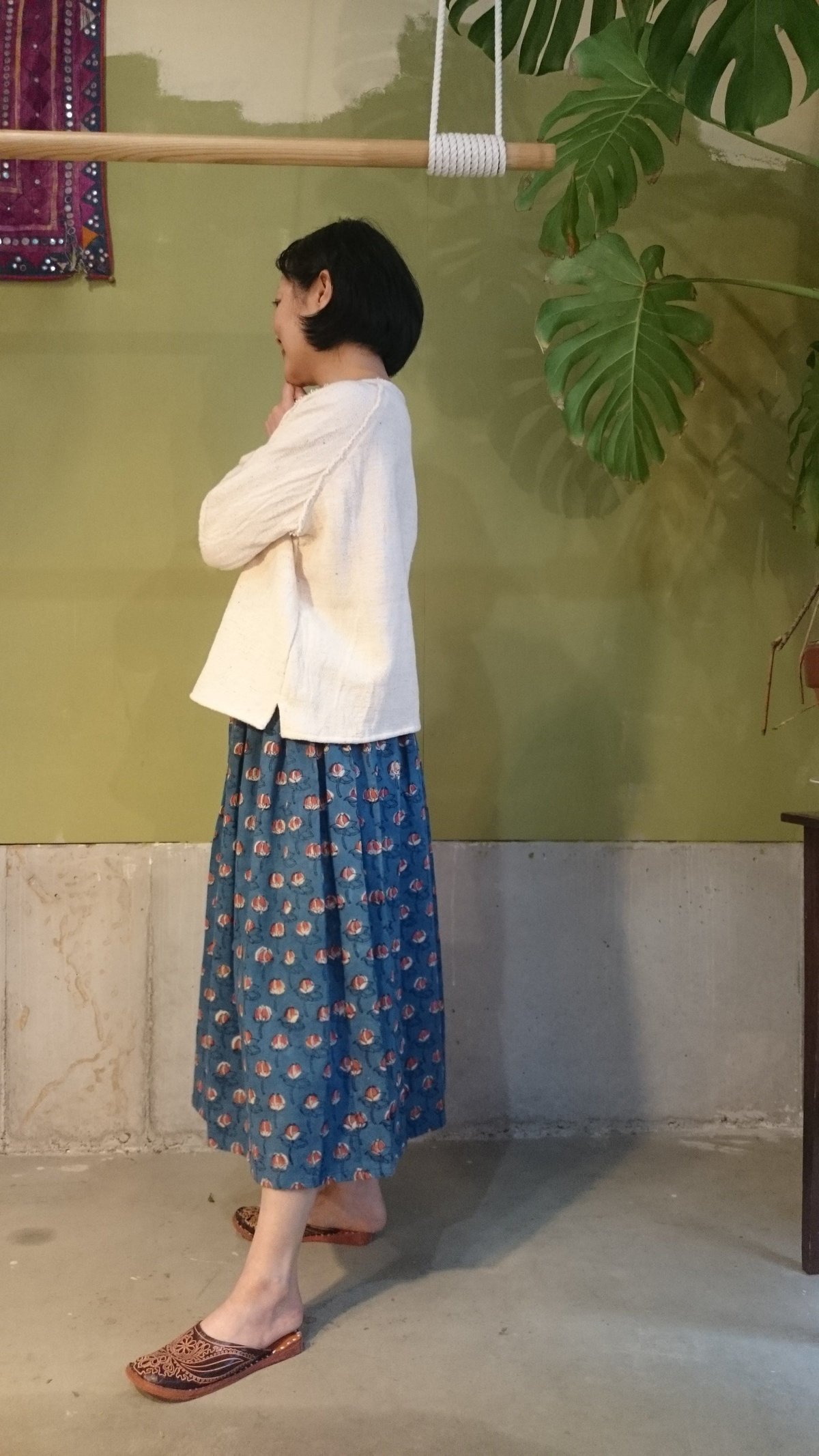 バグルー伝統染 ハンドブロックプリント生地 BP326 | ONABAKE97