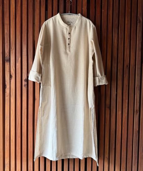 MAZA ロングクルタ　カディ厚手