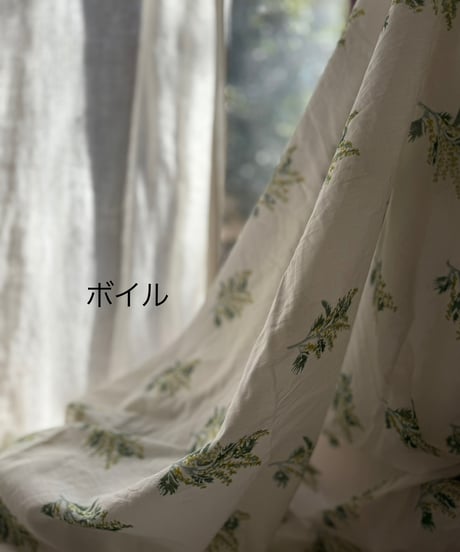 厚さが選べる Original サンガネールハンドブロックプリントーMimosaー　５０cm単位