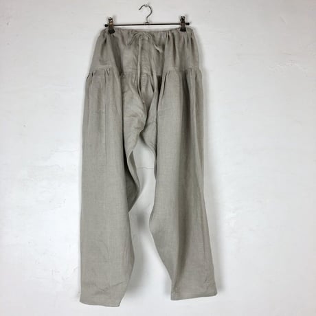 ルクツル　サルワールパンツーナチュラル リネン×オーガニックコットンー