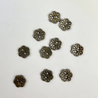 インド天然素材ボタンー金属ー10mm  10個