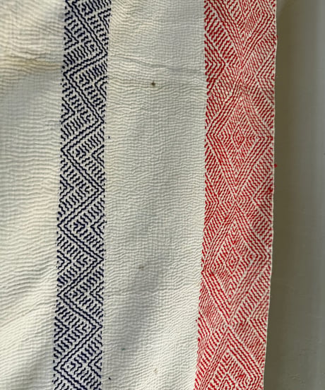 Kantha　オールドカンタ　マルチキルト　White Kantha　79