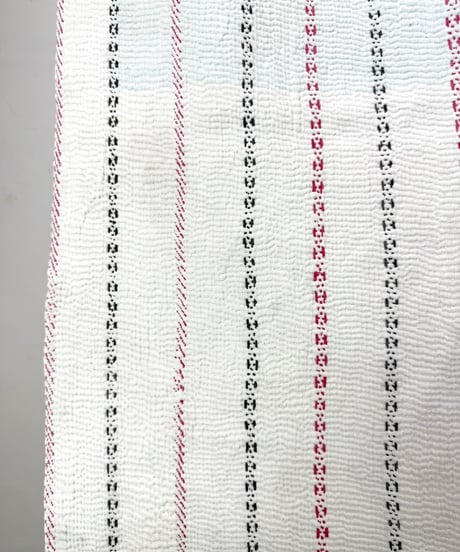 Kantha　オールドカンタ　マルチキルト　White Kantha   58