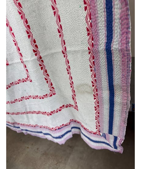 Kantha　オールドカンタ　マルチキルト　White Kantha　84