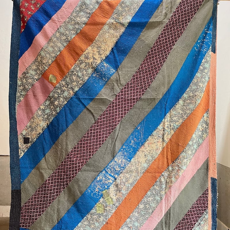 amaleh購入　Kantha.0652 カンタキルト 1880x1330mm amaleh購入 Kantha.0652 カンタキルト 1880x1330mm