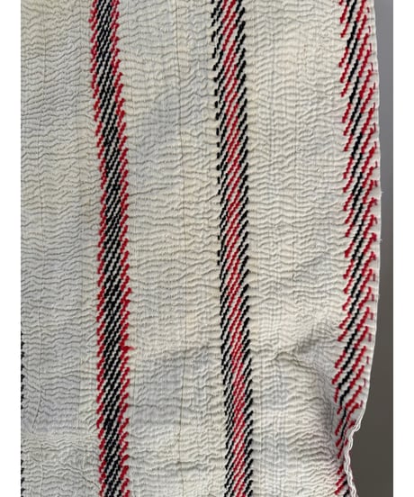 Kantha　オールドカンタ　マルチキルト　White Kantha　75