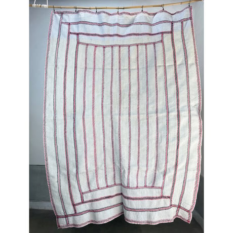 Kantha　オールドカンタ　マルチキルト　White Kantha　75