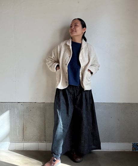 ルクツルのあたたかワイドパンツ ーカディ×起毛コットン