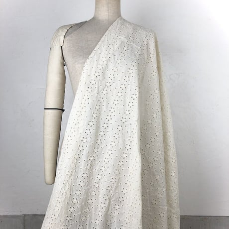 機械織りカットワーク刺繍生地ー50cmー