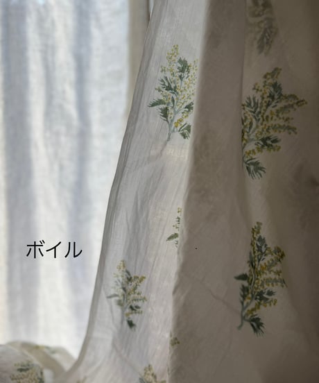 厚さが選べる Original サンガネールハンドブロックプリントーMimosaー　５０cm単位