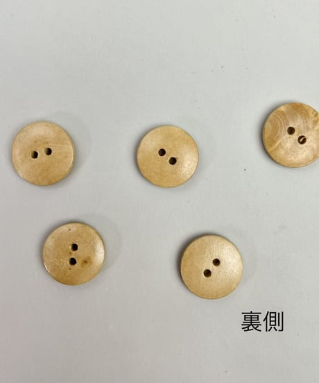 インド天然素材ボタンー木ー18mm  5個