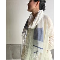 コルカタ　カディ（手織り）ストールージャムダニ織