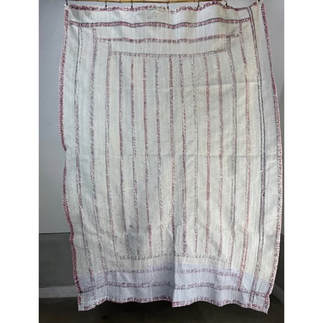 Kantha　オールドカンタ　マルチキルト　White Kantha　75