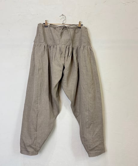 ルクツル　サルワールパンツーナチュラル リネン×オーガニックコットンー