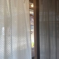 オリジナル白いカーテン　スターダスト　シルバー　 Aー115×220cmー