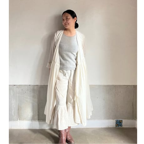 23SS ルクツル　リネンペチパンツ　ナチュラル 23SS ルクツル リネンペチパンツ ナチュラル