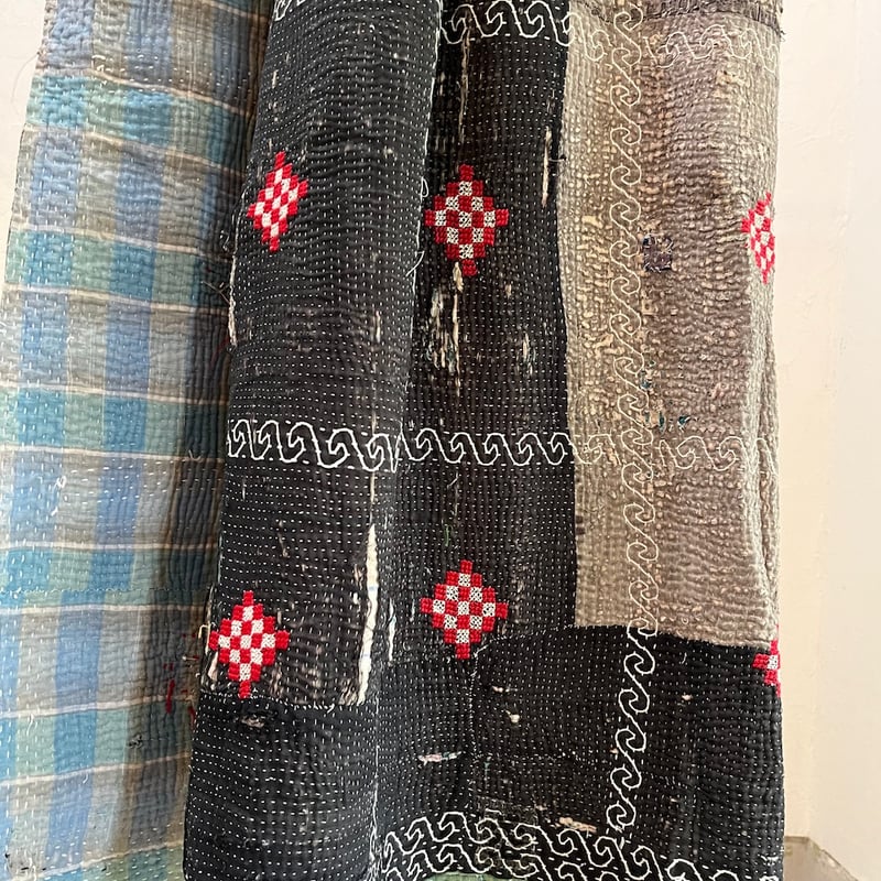 Kantha オールドカンタ マルチキルト 20 | ONABAKE97 Kantha オールドカンタ マルチキルト 20 | ONABAKE97