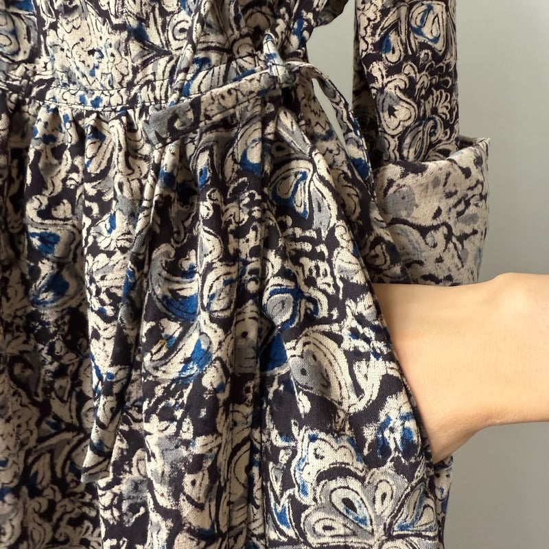 ルクツル のカシュクール ーカラムカリ伝統染め ーハンドブロック