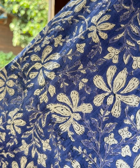 厚さが選べる　Special サンガネールハンドブロックプリントーClematis armandiiー・