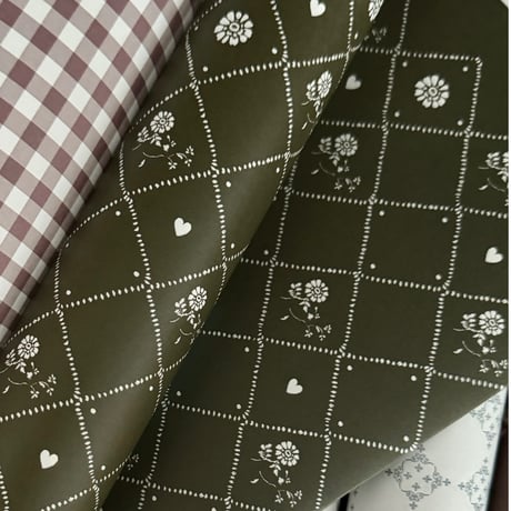 【クリックポスト】10枚 ★ wrapping paper A3 fleur automnale