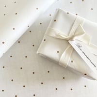【ゆうパック】 wrapping paper A3  Pois dorés 水玉 10枚/30枚/50枚/100枚