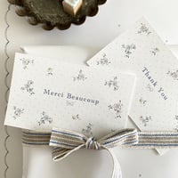 M-139 messagecard ★ mercerie petit fleur♡Merci Beaucoup/Thank you