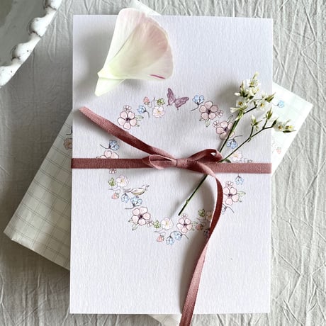 ポストカード ♡  Couronne de Fleurs