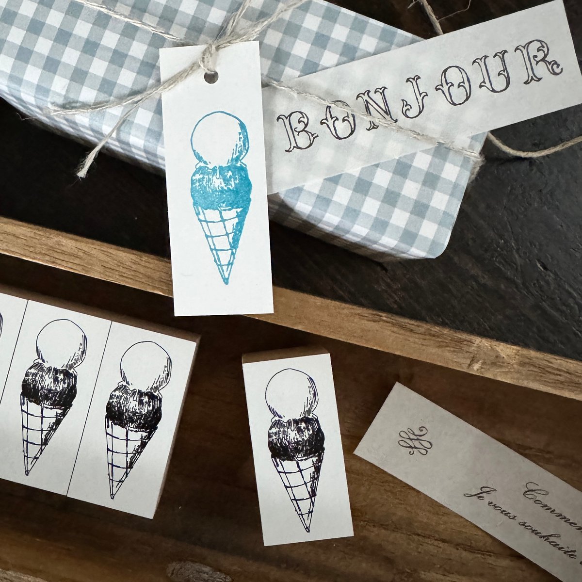 Mon petit STAMP スタンプ petite glace アイスクリーム | Mon