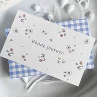 C-02  messagecard anémone petite   25枚    Écru+gris ❤︎︎ collaboration paper items