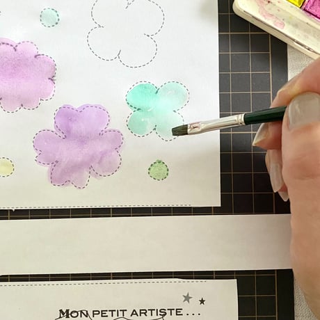【 jpg 】Mon petit Coloriage   お花のかんむり☆