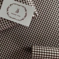【クリックポスト】10枚 ★ wrapping paper A3  carreaux automne