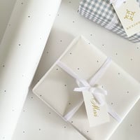 【クリックポスト】 10枚 ★ ラッピングペーパー A3 maison de campagne d'été  /petit pois プチドット 水色