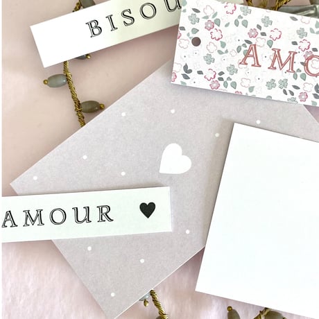 M-5 messagecard ★  petit coeur  25枚