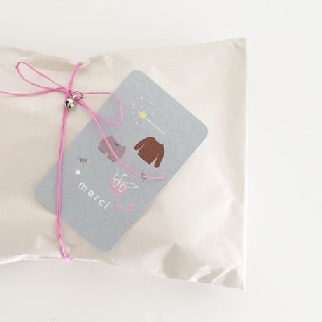 M-32 messagecard ★ mon favori 25枚  Bleu fumée / Rose dragée