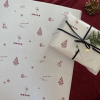 【ゆうパック】wrapping paper A3  marché de Noël 10枚/30枚/50枚/100枚