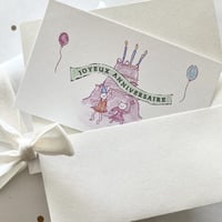JOYEUX ANNIVERSAIREのカードとミニ封筒のセット♡2種 計4枚入り