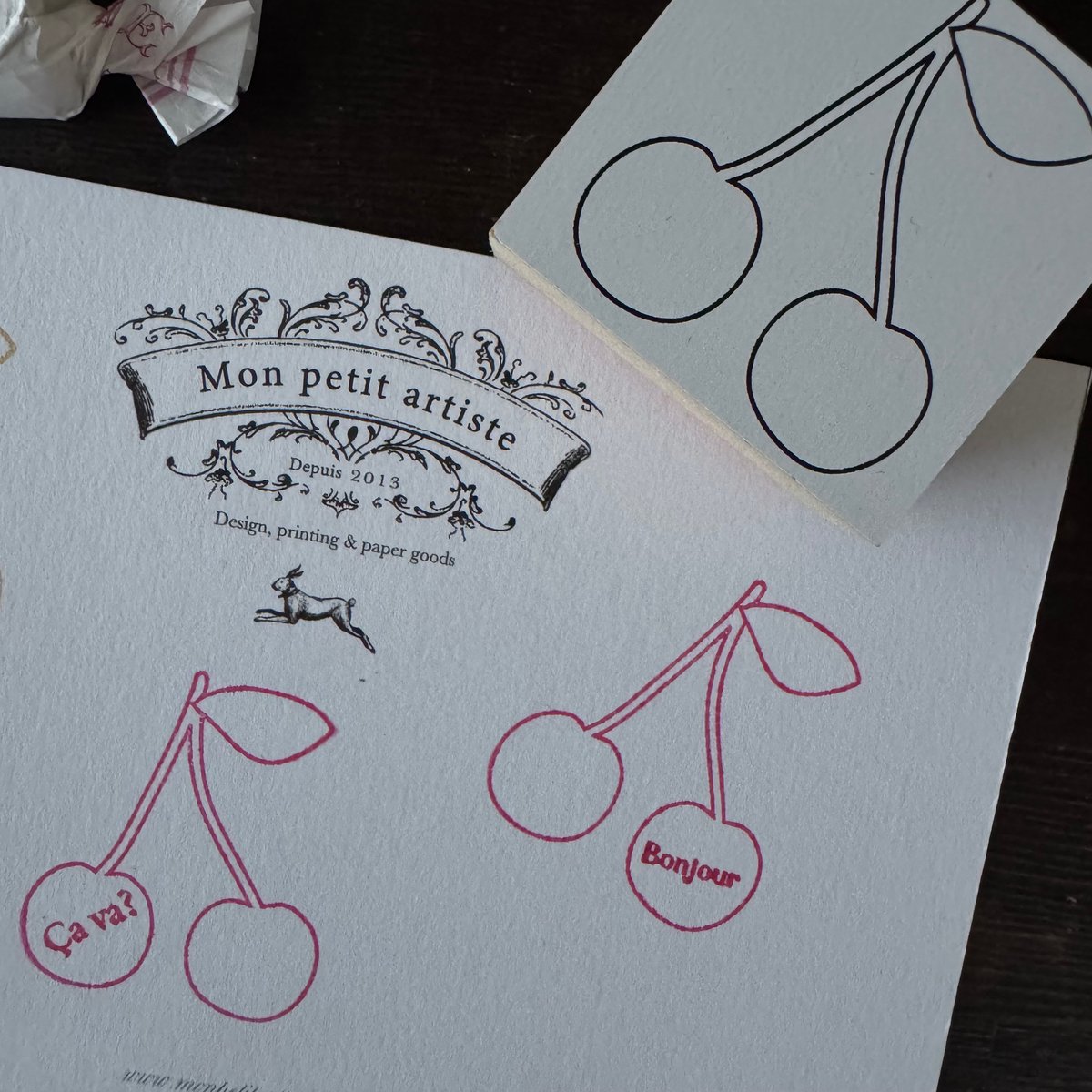 Mon petit STAMP スタンプ Cerise さくらんぼ MS-060 | Mon