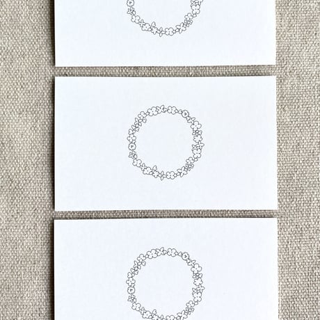 M-108 messagecard ★ couronne de fleur 25枚