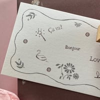 petit tampon  ミニスタンプ message Ça va ?/Bonjour