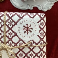 シール ★ JOYEUX NOEL  la neige  4cm  (20枚入り)